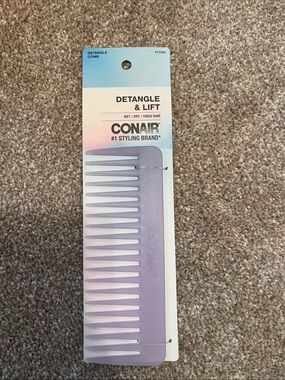 Conair Detangle & Lift Wide-Tooth Comb — Lavender
